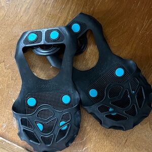 Black and Blue Traction Cleats